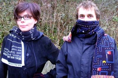 Olia Lialina avec un ami et partenaire, Dragan Espenschied