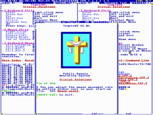 Capture d'écran de TempleOS