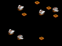 Flying Toasters du pack d'économiseur d'écran After Dark.